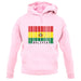 Bolivia Barcode Style Flag unisex hoodie