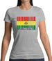 Bolivia Barcode Style Flag Womens T-Shirt