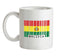 Bolivia Barcode Style Flag Ceramic Mug