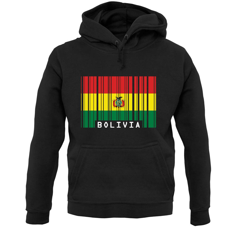 Bolivia Barcode Style Flag Unisex Hoodie