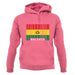 Bolivia Barcode Style Flag unisex hoodie
