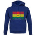 Bolivia Barcode Style Flag unisex hoodie