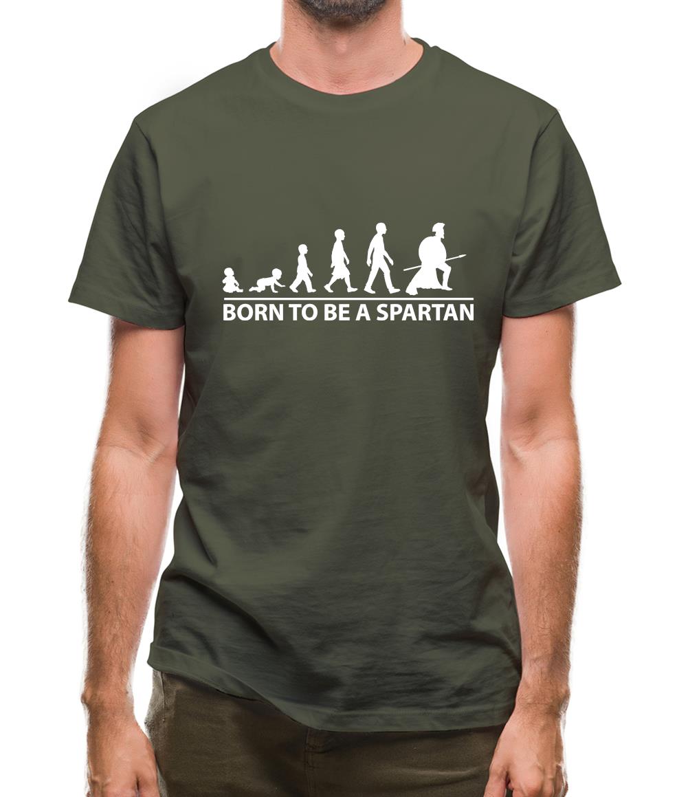 Born To Be A Spartan Mens T-Shirt