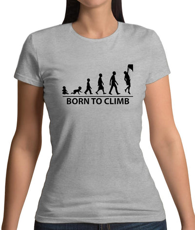 Born To Climb (Rock Climb) Womens T-Shirt