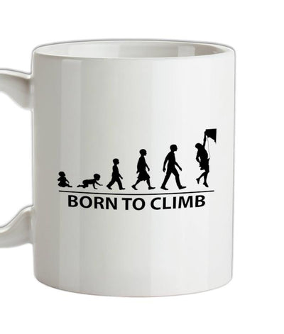 Born To Climb (Rock Climb) Ceramic Mug