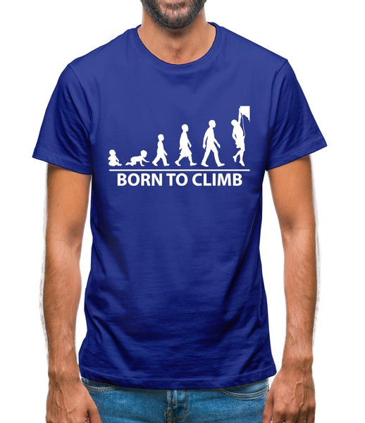Born To Climb (Rock Climb) Mens T-Shirt
