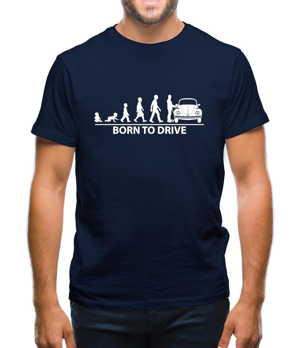 Born To Drive (Beetle) Mens T-Shirt