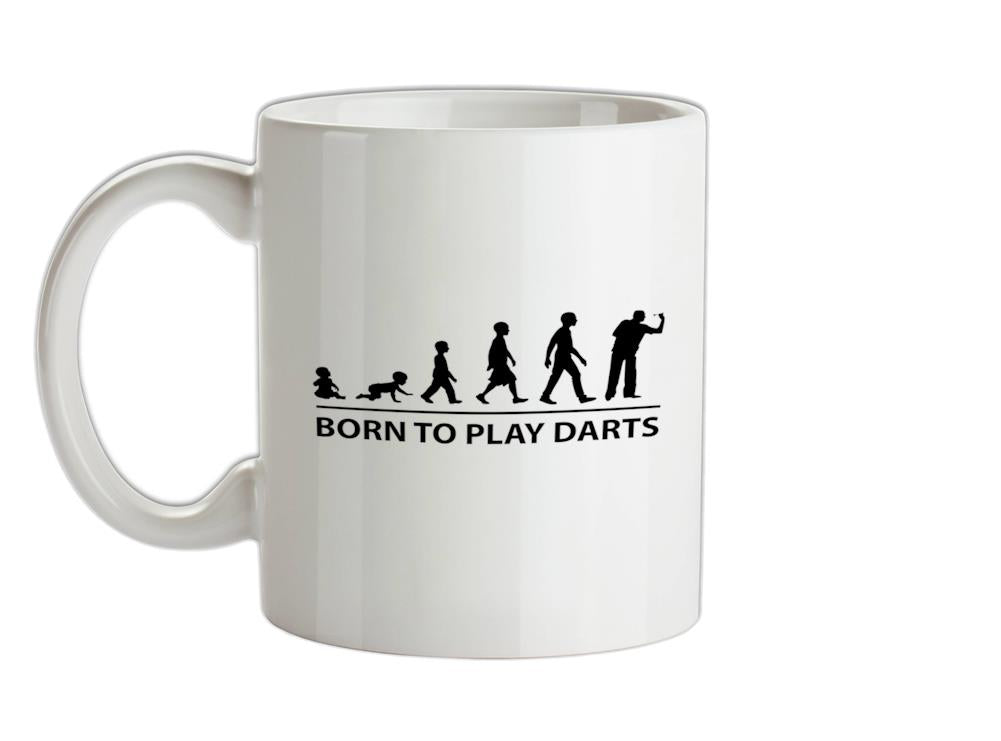 Born To Play Darts Ceramic Mug