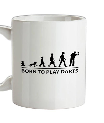 Born To Play Darts Ceramic Mug