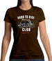 Born To Ride Motorcycle Club Womens T-Shirt