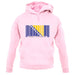 Bosnia And Herzegovina  Barcode Style Flag unisex hoodie