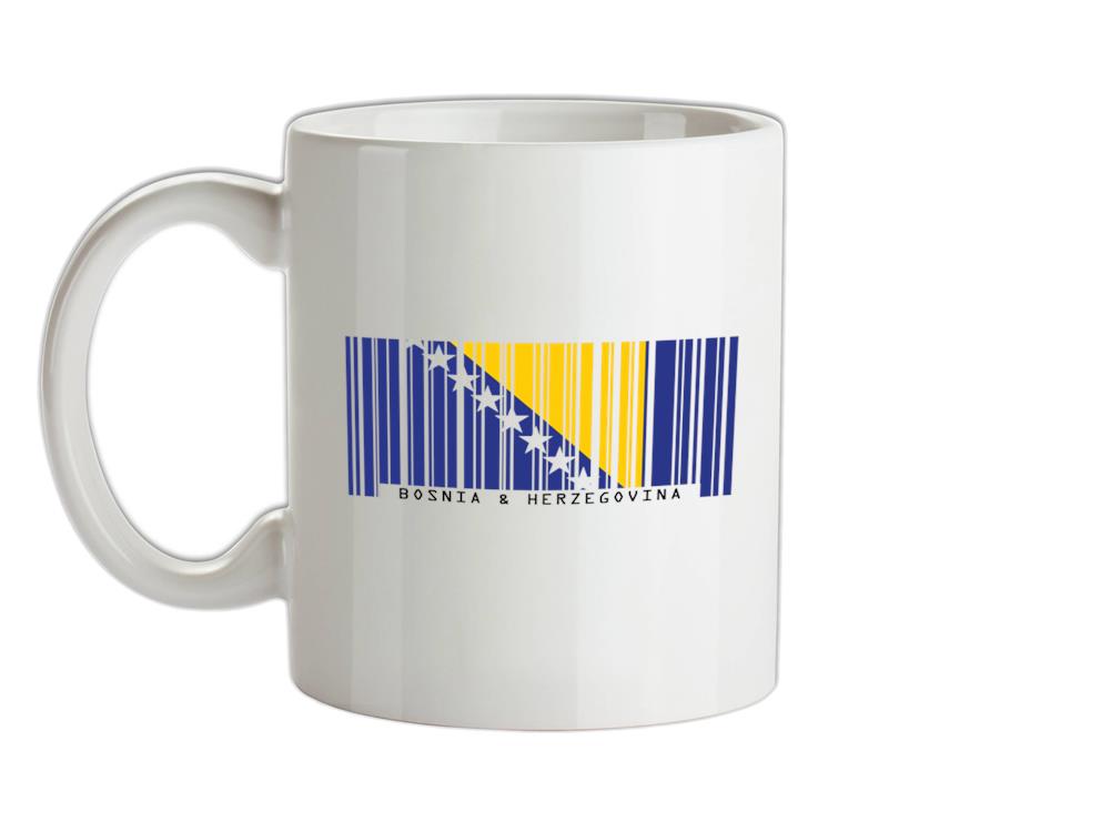Bosnia and Herzegovina Barcode Style Flag Ceramic Mug