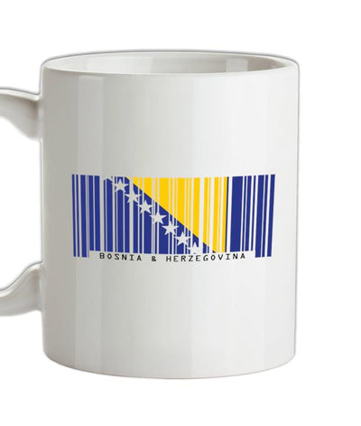 Bosnia and Herzegovina Barcode Style Flag Ceramic Mug