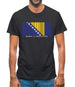 Bosnia And Herzegovina  Barcode Style Flag Mens T-Shirt