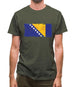 Bosnia And Herzegovina Grunge Style Flag Mens T-Shirt