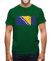 Bosnia And Herzegovina Grunge Style Flag Mens T-Shirt