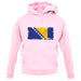 Bosnia And Herzegovina Grunge Style Flag unisex hoodie