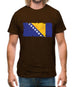 Bosnia And Herzegovina Grunge Style Flag Mens T-Shirt