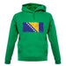 Bosnia And Herzegovina Grunge Style Flag unisex hoodie