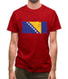 Bosnia And Herzegovina Grunge Style Flag Mens T-Shirt