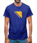 Bosnia And Herzegovina Grunge Style Flag Mens T-Shirt