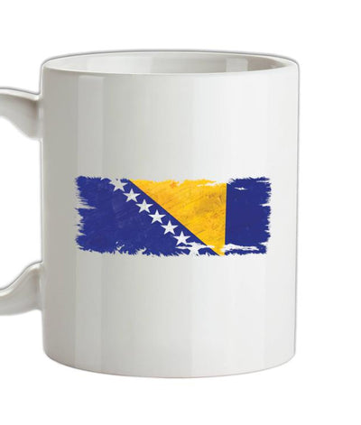Bosnia and Herzegovina Grunge Style Flag Ceramic Mug