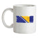 Bosnia and Herzegovina Grunge Style Flag Ceramic Mug
