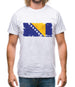 Bosnia And Herzegovina Grunge Style Flag Mens T-Shirt