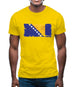 Bosnia And Herzegovina Grunge Style Flag Mens T-Shirt