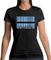 Botswana Barcode Style Flag Womens T-Shirt