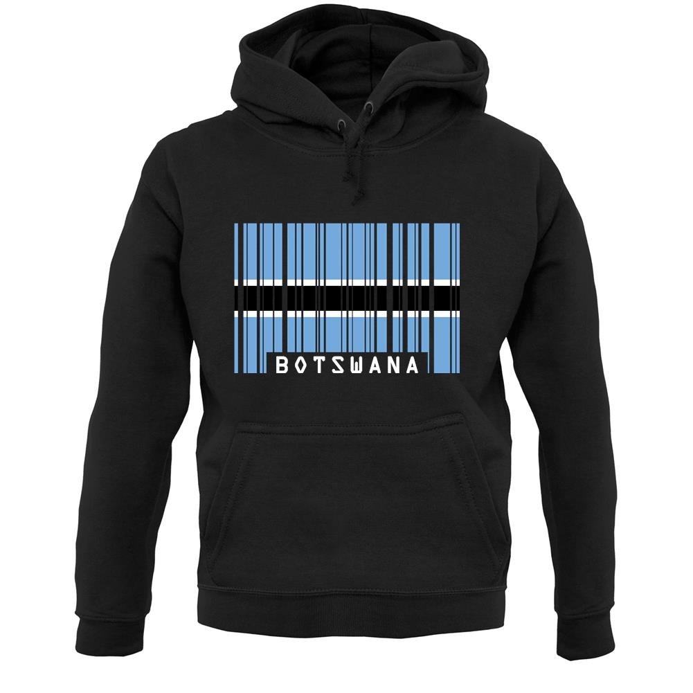 Botswana Barcode Style Flag Unisex Hoodie