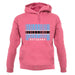 Botswana Barcode Style Flag unisex hoodie