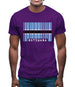 Botswana Barcode Style Flag Mens T-Shirt