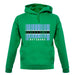 Botswana Barcode Style Flag unisex hoodie