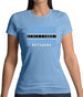 Botswana Barcode Style Flag Womens T-Shirt