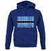 Botswana Barcode Style Flag unisex hoodie