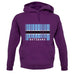 Botswana Barcode Style Flag unisex hoodie