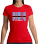 Botswana Barcode Style Flag Womens T-Shirt