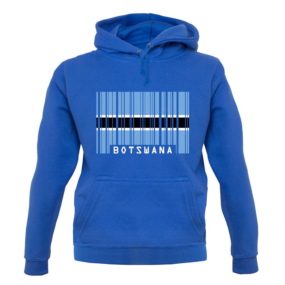 Botswana Barcode Style Flag unisex hoodie
