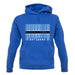 Botswana Barcode Style Flag unisex hoodie