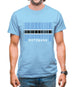 Botswana Barcode Style Flag Mens T-Shirt