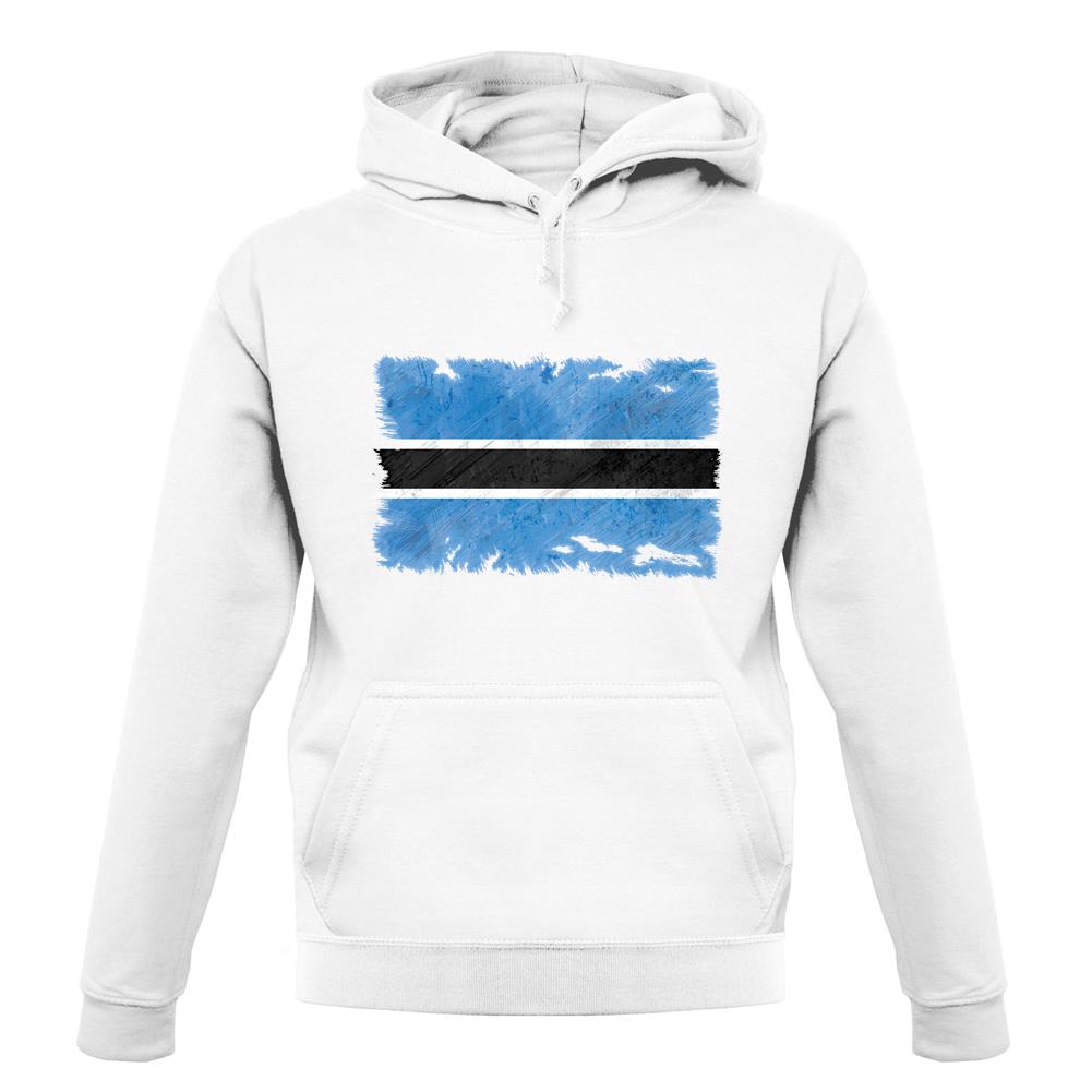 Botswana Grunge Style Flag unisex hoodie