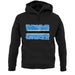 Botswana Grunge Style Flag unisex hoodie