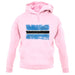 Botswana Grunge Style Flag unisex hoodie