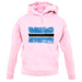 Botswana Grunge Style Flag unisex hoodie