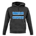 Botswana Grunge Style Flag unisex hoodie