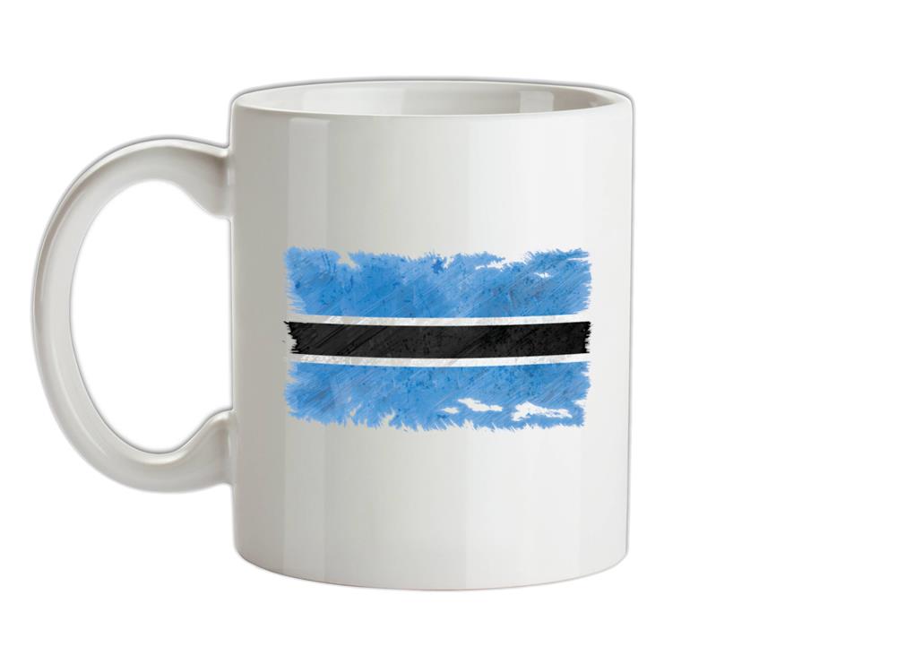 Botswana Grunge Style Flag Ceramic Mug