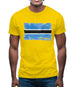 Botswana Grunge Style Flag Mens T-Shirt
