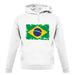 Brazil Grunge Style Flag unisex hoodie