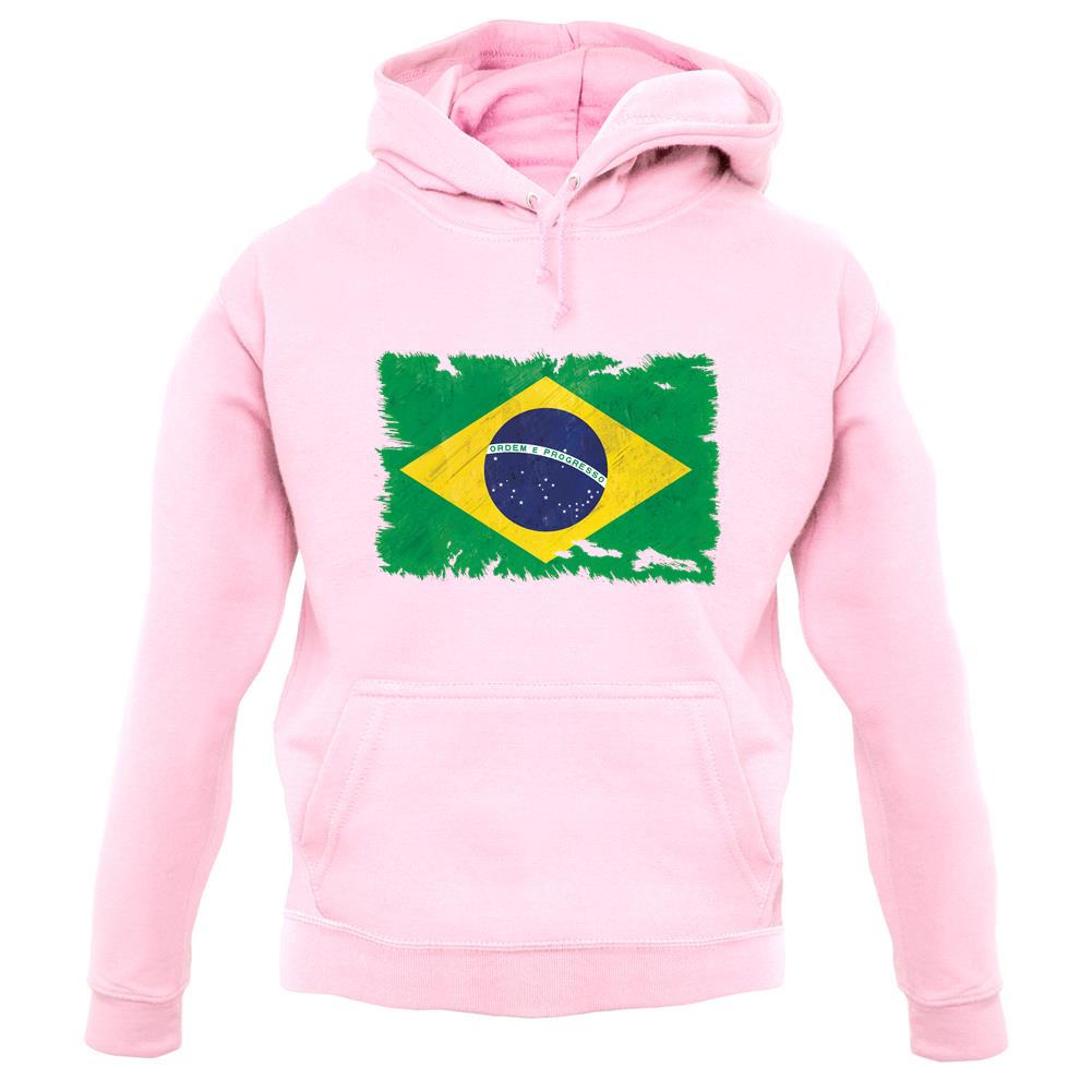 Brazil Grunge Style Flag unisex hoodie